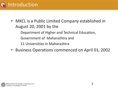 Ppt A Brief Profile Of Mkcl Powerpoint Presentation Free Download