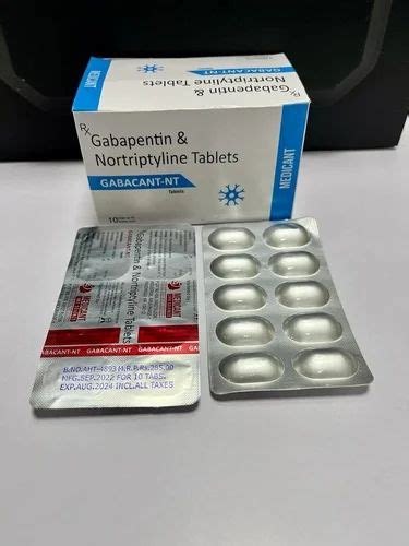 Gabapentin Nortriptyline Tablets Gabacant NT Medicant Life Science