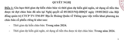 Địa ốc Hoàng Quân Hqc Lùi Thời Gian Chào Bán Riêng Lẻ 100 Triệu Cổ