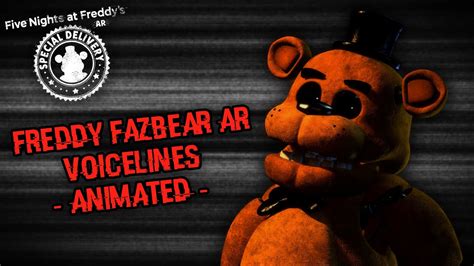 [fnaf Sfm] Freddy Fazbear Ar Voicelines Animated Youtube