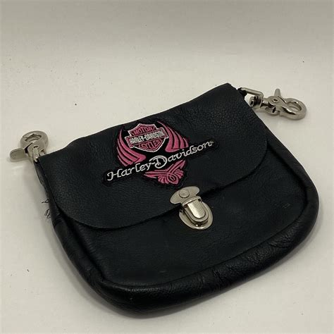 Harley Davidson Womans Black Saddle Bag Purse No Stra Gem