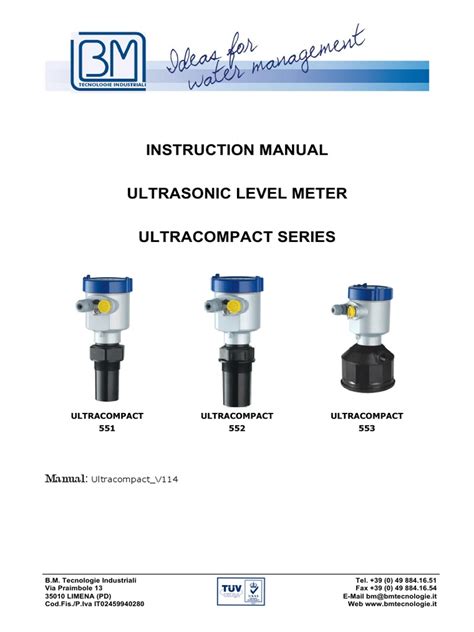 Ultrasonic Level Transmitter Manual Pdf Metrology