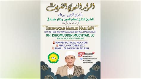 Peringatan Maulid Nabi Muhamad SAW 40 Hari Wafatnya Almarhum Wal