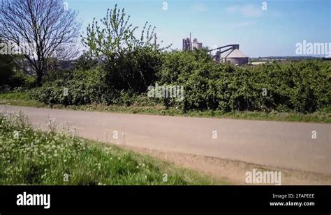 Cement Production Factory On Mining Quarry Conveyor Belt Of Heavy