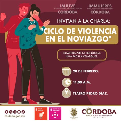 Charla Ciclo De Violencia En El Noviazgo H Ayuntamiento De Córdoba