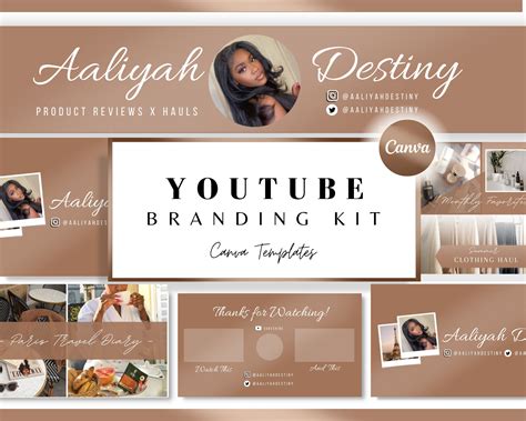 Youtube Channel Branding Kit Canva Artofit