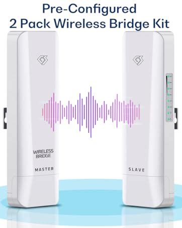 Amazon Wireless Bridge Ubiquiti LOCOM2 PRE CONFIGURED Bundle Of 2