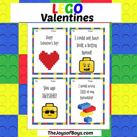 LEGO Valentines for the LEGO Fan in Your Life