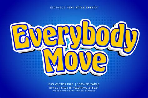 Everybody Editable Text Effect Vector Art At Vecteezy