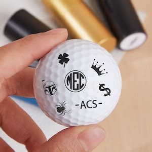 Custom Golf Ball Stamp Golf Ink Stamp Golf Gifts Golf Ball Etsy