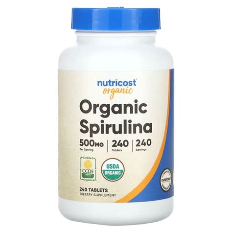 Nutricost Organic Spirulina Mg Tablets