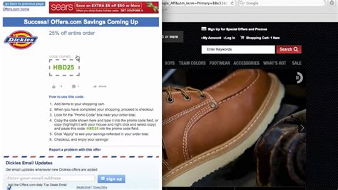 Dickies Coupon Code How To Use Promo Codes And Coupons For Dickies