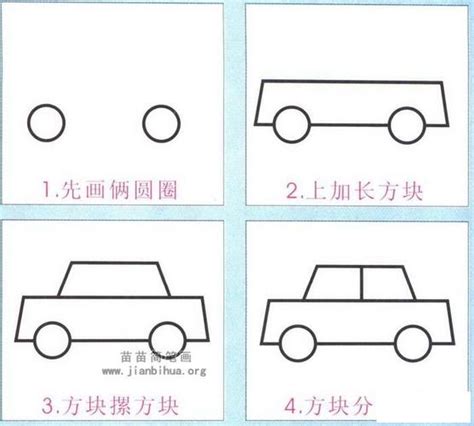 小车怎么画儿童简笔画 简笔画图片大全 普车都