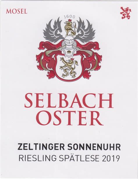 Selbach Oster Zeltinger Sonnenuhr Riesling Sp Tlese Skurnik Wines