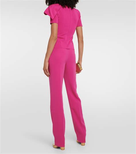 Asymmetric Cutout Top In Pink Roland Mouret Mytheresa