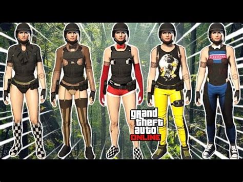 Gta Online Como Obter V Rios Trajes Femininos Tryhard Modded