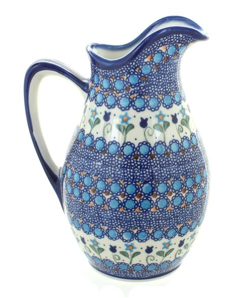 Blue Rose Polish Pottery | Savannah Pitcher