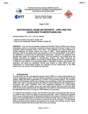 Fillable Online Printable Geotech Report Form Fax Email Print PdfFiller