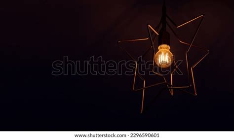 Vintage Incandescent Light Bulb Filament On Stock Photo 2296590601 ...