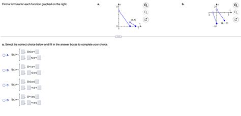 Solved Find A Formula For Each Function Graphed On The Chegg