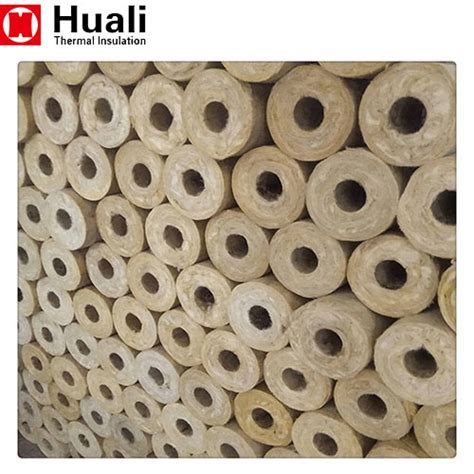 Huali Thermal Insulation Glass Wool Insulation Open Fiber Glass Wool Pipe With Aluminum Rock