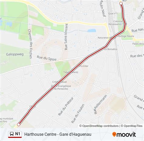 N1 Route Schedules Stops And Maps Cité Scolaire Updated