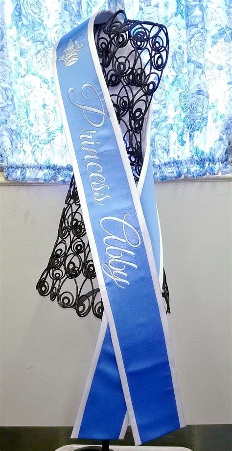 Personalized Sash Pageant Sash Princess Sash Queen Sash Embroidered