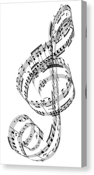 A Treble Clef Made From Beethovens Canvas Print Canvas Art By Ian