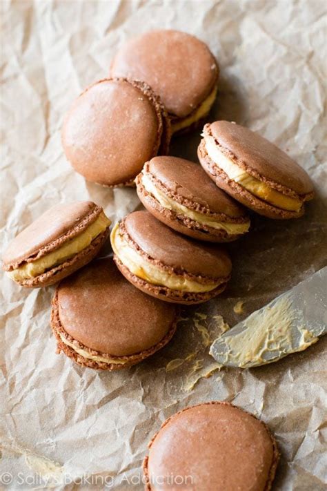 Chocolate Peanut Butter Macarons Sallys Baking Addiction