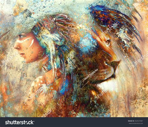 Lion abstract painting Images, Stock Photos & Vectors | Shutterstock