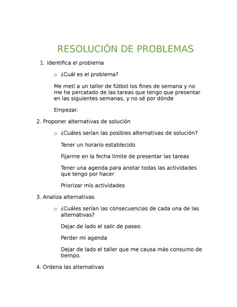 IVU Actividad 11 RESOLUCIÓN DE PROBLEMAS Identifica el problema o