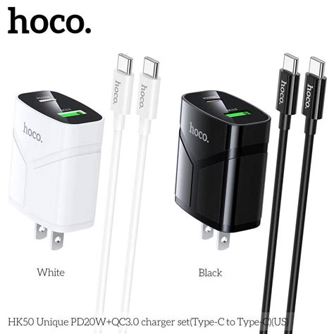 รุ่นใหม่ ⚡️ Hoco HK50 หัวชาร์จเร็ว 2พอร์ต รองรับชาร์จไว PD 20W + QC 3.0 ...