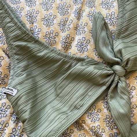 Super Cute Sage Green Rhythm Bikini The Bottoms Are Depop