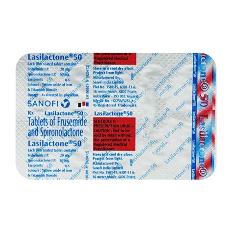 Lasilactone 50mg Tablet 10s Price Uses Side Effects Netmeds