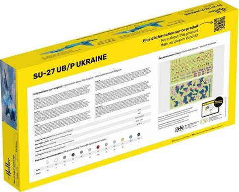 Heller 56371 Maquette Starter Kit SU 27 UB P Ukraine 1 72