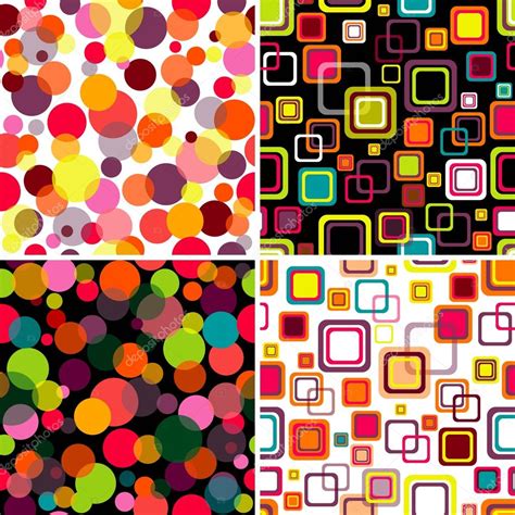 Set Seamless Patterns Stock Vector Olgadrozd