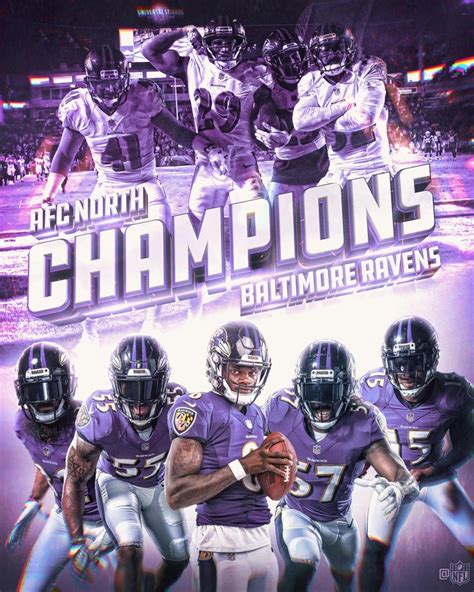 Afc North Champs Baltimore Ravens Logo Baltimore Ravens Football