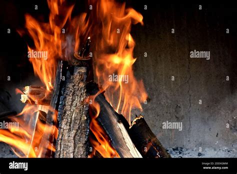 Glowing Embers In Hot Red Color Abstract Background The Hot Embers Of