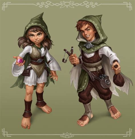 Halfling Thieves Ilina Naydenova Linay Art Character Portraits