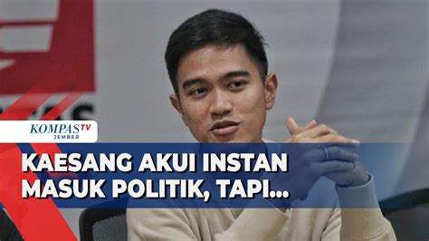 Meski Akui Instan Masuk Politik Kaesang Sebut Dirinya Sudah Terpapar