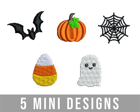 Halloween Mini Embroidery Design Bundle Embroidery File Download