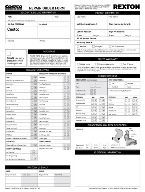 Fillable Online 75 Db Hp Receiver Order Form Fax Email Print Pdffiller