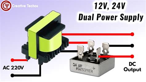 How To Make Dual Power Supply Ac To Dc Volt Volt Youtube