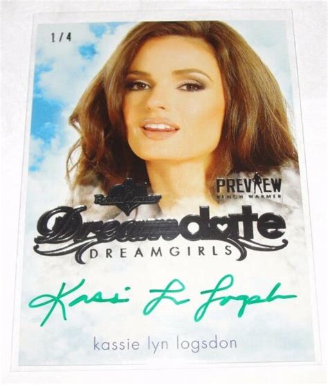 2016 Benchwarmer Kassie Lyn Logsdon Dreamgirls Dream Date Green Auto 4