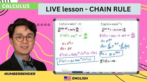 Live Lesson How To Find The Derivatives Using The Chain Rule Youtube