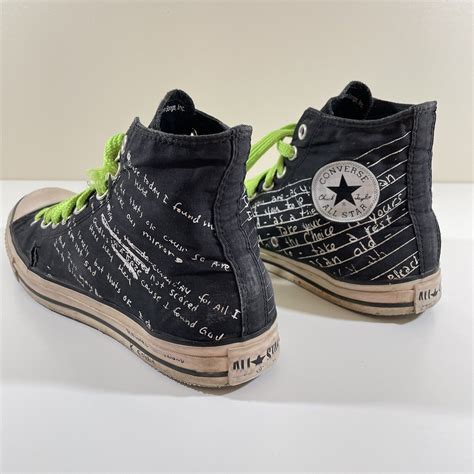 Kurt Cobain Converse All Star High Tops Mens 8.5 Wome… - Gem