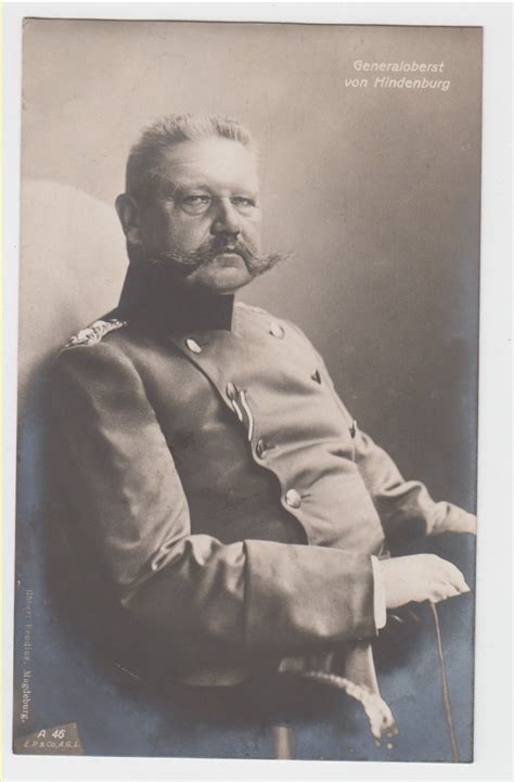 Generaloberst Von Hindenburg Original Postkarte Kaiserreich Von 1914