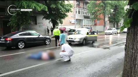 Scene de groază pe o stradă din Constanţa O femeie a fost accidentată