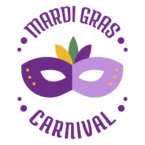 Mardigras Karneval Farbbeschriftung Png Und Svg Design Für T Shirts