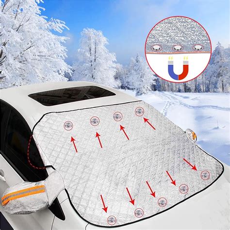 Amazon LULUETPUE Car Windshield Cover For Ice And Snow Magnetic